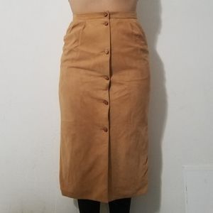 Horst Grodins Vintage Faux Suede Skirt